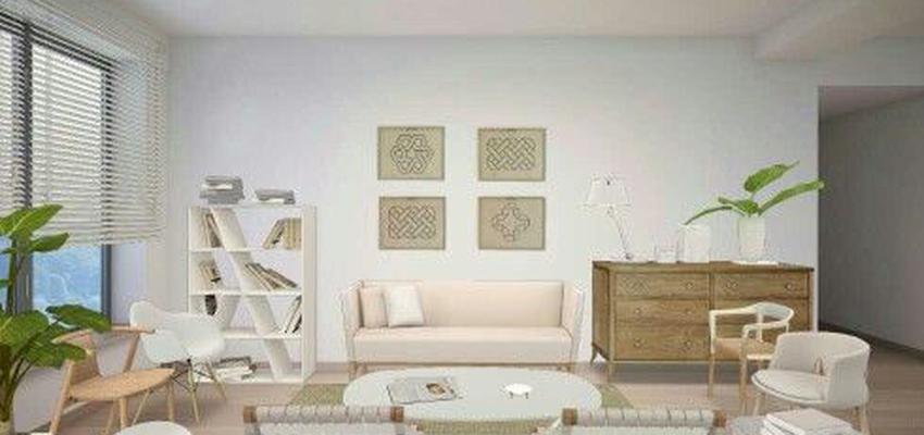 Salon Estilo vanguardista Color verde, beige, beige  diseñado por Paula Blanc | Interiorista | Copyright Blanc Interiores