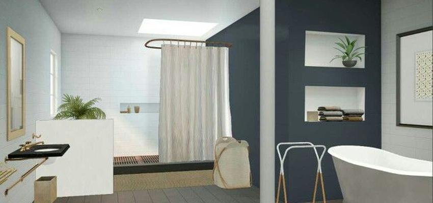 Baño Estilo clasico Color beige, blanco, gris  diseñado por Paula Blanc | Interiorista | Copyright Blanc Interiores