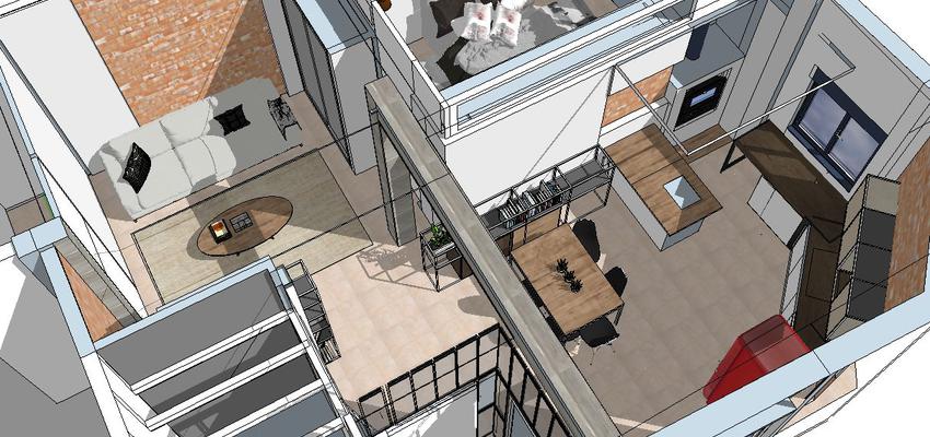 Estudio Estilo rustico Color rojo, ocre, negro  diseñado por FERLOSA | Gremio | Copyright FERLOSA