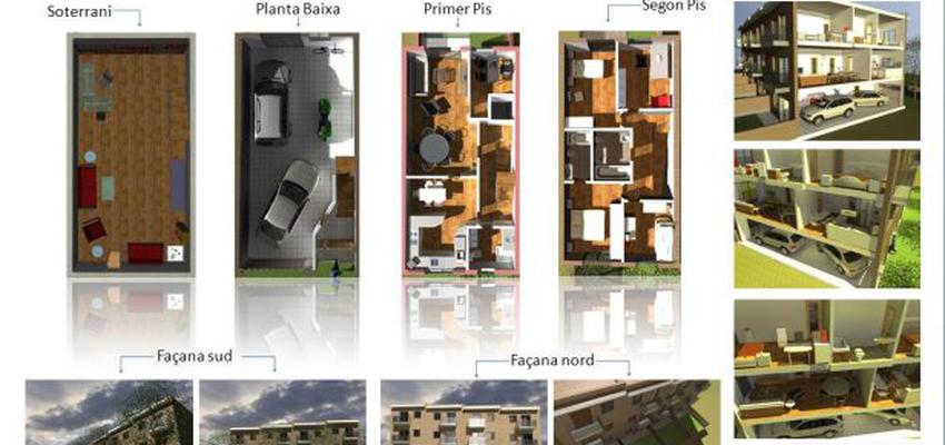 Baño, Dormitorio, Comedor, Cocina, Salon, Exterior style moderno color marron, beige  diseñado por ATpuig | Arquitecto Técnico 