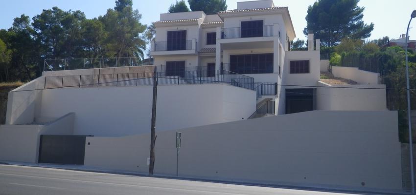 Exterior style contemporaneo color blanco  diseñado por Pedro Bestard | Arquitecto 