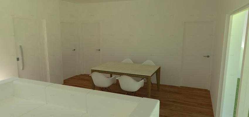 Salon style contemporaneo color marron, blanco  diseñado por Pedro Bestard | Arquitecto 