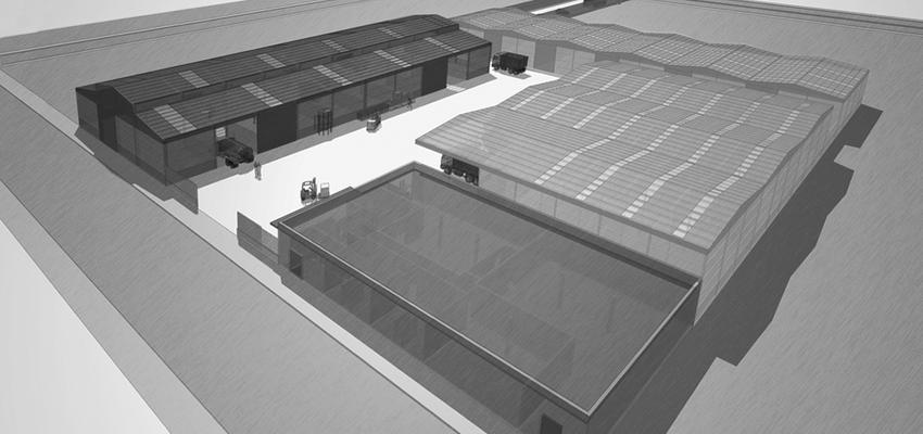 Garaje, Oficina Estilo contemporaneo Color verde  diseñado por ACTIVE Arquitectos | Arquitecto | Copyright ACTIVE Arquitectos