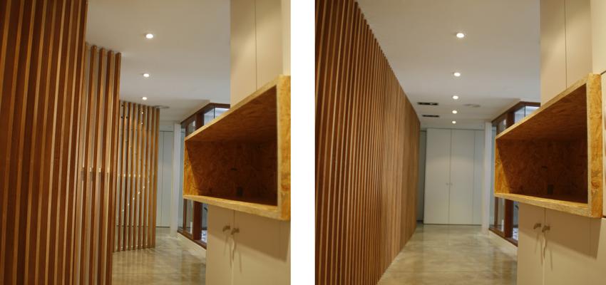 Recibidor, Pasillo style moderno color marron, blanco, gris  diseñado por Esther Hervás | Arquitecto 