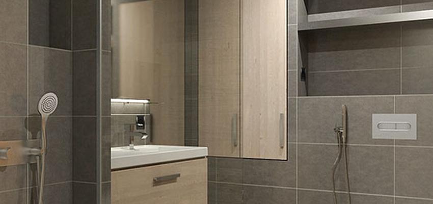 Baño style contemporaneo color beige, gris  diseñado por XTe Interiorismo | Arquitecto Técnico 