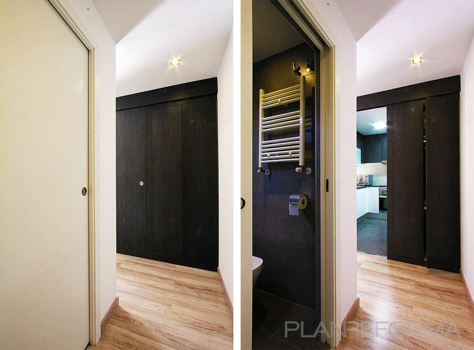 Baño, Pasillo style contemporaneo color blanco, negro, bronce  diseñado por XTe Interiorismo | Arquitecto Técnico 