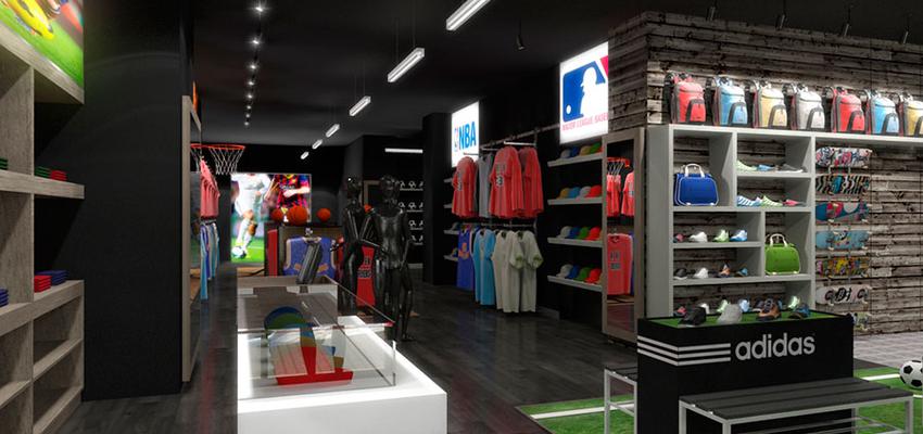 Tienda style moderno color verde, beige, negro  diseñado por XTe Interiorismo | Arquitecto Técnico 