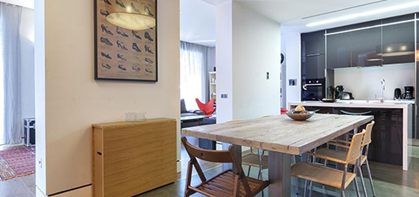 Comedor, Cocina style contemporaneo color marron, blanco, gris  diseñado por I&D arquitectos | Arquitecto | Copyright © I&D arquitectos