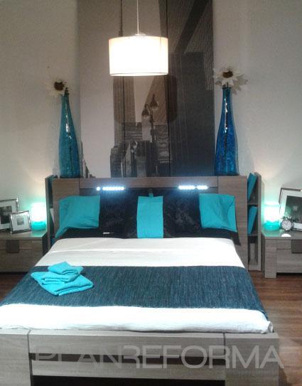 Dormitorio Estilo tradicional Color azul cielo, marron, marron, blanco, gris  diseñado por sara | Interiorista 