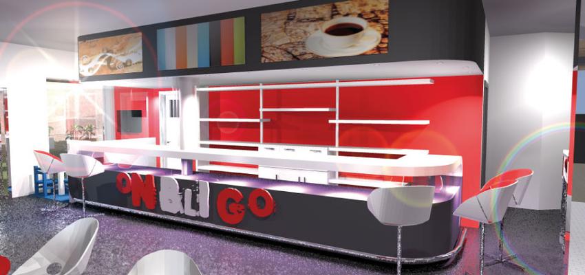 Cafeteria style moderno color rojo, blanco, gris  diseñado por Kenzia | Interiorista  Cafeteria style moderno color rojo, blanco, gris  diseñado por Kenzia | Interiorista