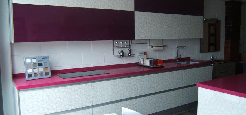 Cocina Estilo moderno Color rosa, blanco, gris  diseñado por Rysibcn SL | Gremio 