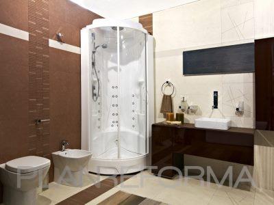 Baño Estilo moderno Color marron, blanco, gris  diseñado por Rysibcn SL | Gremio 