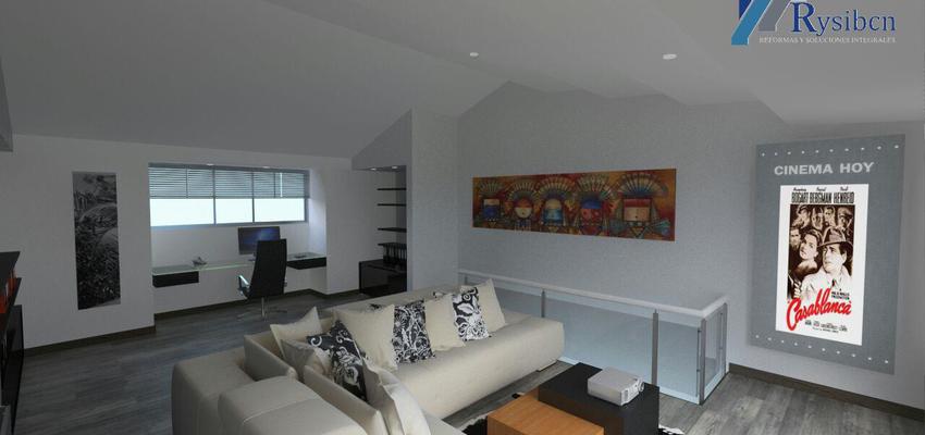 Estudio Estilo moderno Color marron, gris, gris  diseñado por Rysibcn SL | Gremio 