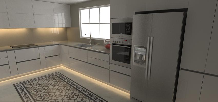 Cocina Estilo moderno Color blanco, gris  diseñado por Rysibcn SL | Gremio 