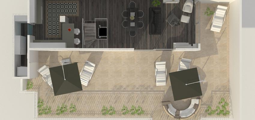 Salon Estilo moderno Color beige, blanco, gris  diseñado por Rysibcn SL | Gremio 