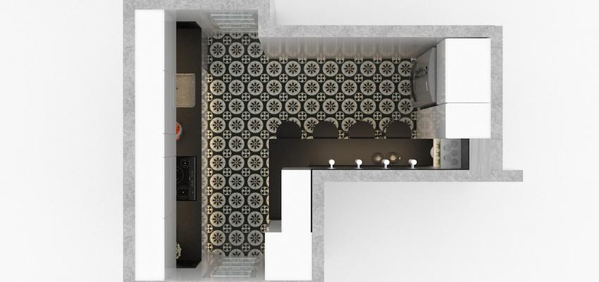 Cocina Estilo moderno Color blanco, gris, gris  diseñado por Rysibcn SL | Gremio 