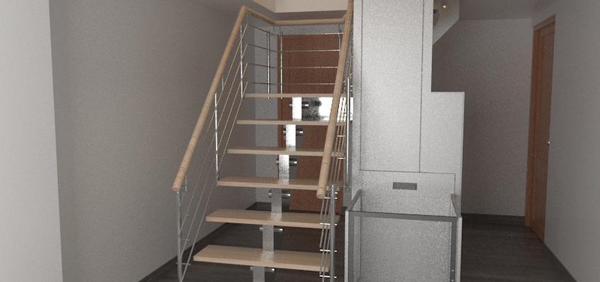 Escalera Estilo moderno Color beige, marron, blanco  diseñado por Rysibcn SL | Gremio 