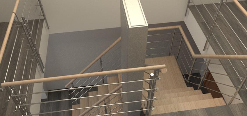 Escalera Estilo moderno Color beige, marron, blanco  diseñado por Rysibcn SL | Gremio 