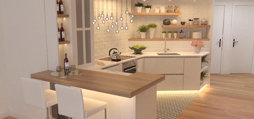 Cocina Estilo moderno Color beige, blanco, bronce  diseñado por Rysibcn SL | Gremio 