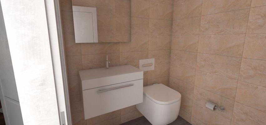 Baño Estilo moderno Color beige, marron, blanco  diseñado por Rysibcn SL | Gremio 