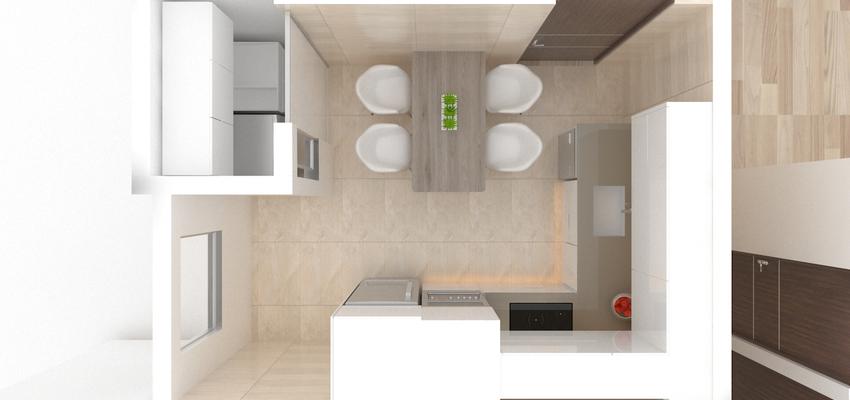 Cocina Estilo moderno Color beige, beige, blanco  diseñado por Rysibcn SL | Gremio 