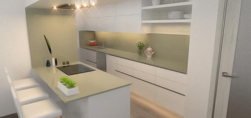 Cocina Estilo moderno Color beige, beige, blanco  diseñado por Rysibcn SL | Gremio 