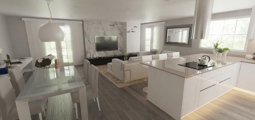 Cocina Estilo moderno Color beige, beige, blanco  diseñado por Rysibcn SL | Gremio 