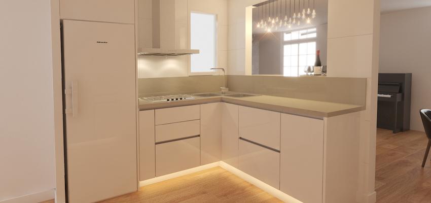 Cocina Estilo moderno Color beige, beige, blanco  diseñado por Rysibcn SL | Gremio 