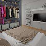Dormitorio Estilo moderno Color beige, marron, blanco
