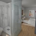 Baño, Dormitorio, Tocador Estilo moderno Color beige, marron, blanco