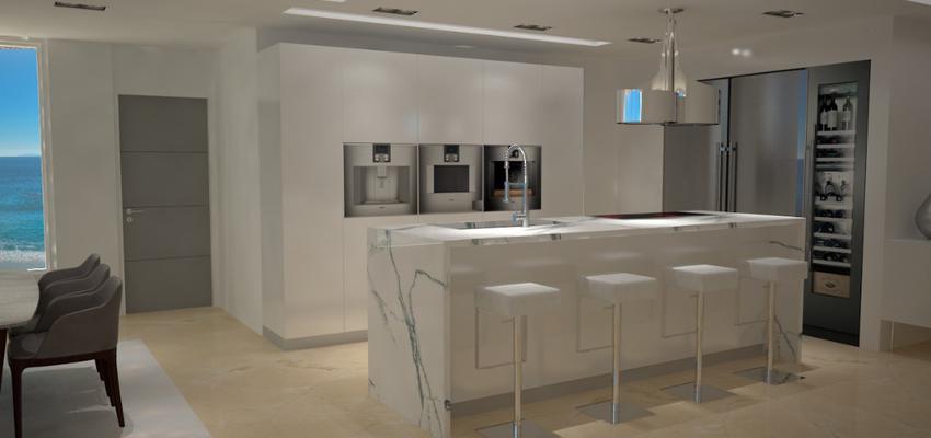 Cocina Estilo moderno Color beige, blanco, gris  diseñado por Rysibcn SL | Gremio 