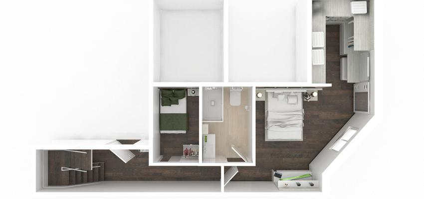 Baño, Dormitorio Estilo moderno Color beige, marron, blanco  diseñado por Rysibcn SL | Gremio 