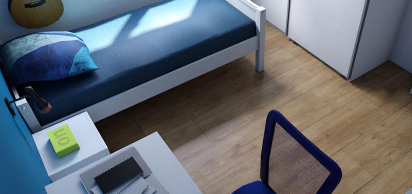 Dormitorio Estilo contemporaneo Color azul oscuro, plateado, bronce  diseñado por REFORM4DO | Gremio | Copyright REFORM4DO