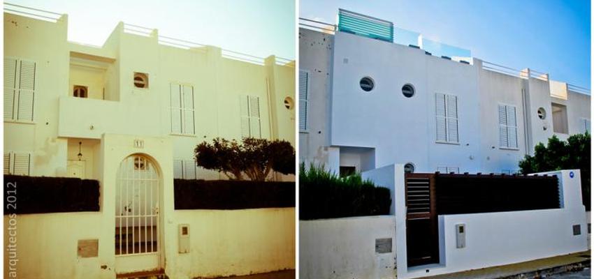 Exterior style contemporaneo color blanco, negro  diseñado por MUXACRA ARQUITECTOS | Arquitecto | Copyright Muxacra Arquitectos