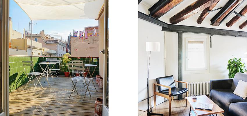 Estudio, Terraza, Exterior Estilo moderno Color azul, marron, marron, blanco  diseñado por mcd/studio | Arquitecto | Copyright soy propietario de la imagen