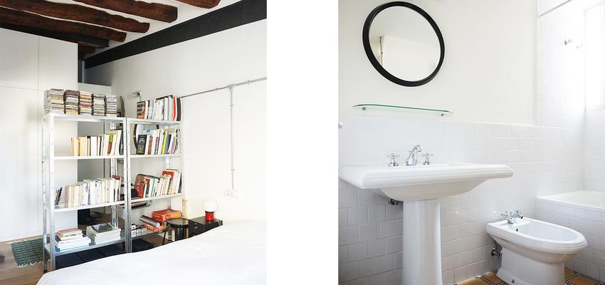 Baño, Dormitorio Estilo contemporaneo Color marron, blanco, negro  diseñado por mcd/studio | Arquitecto | Copyright soy propietario de la imagen