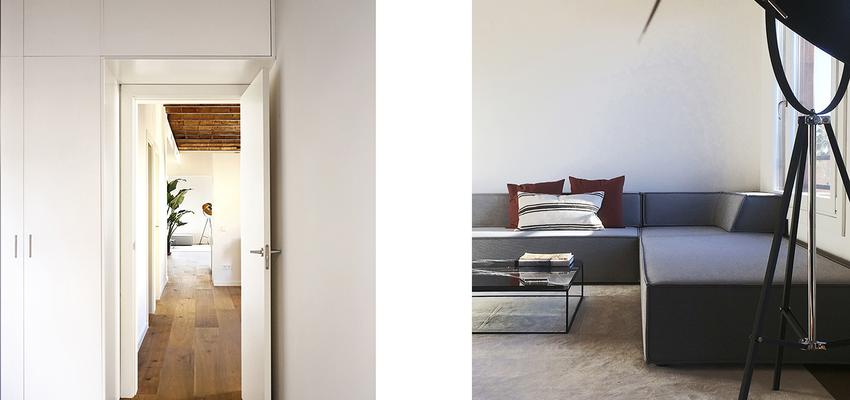 Dormitorio, Salon Estilo moderno Color beige, marron, blanco  diseñado por mcd/studio | Arquitecto | Copyright si