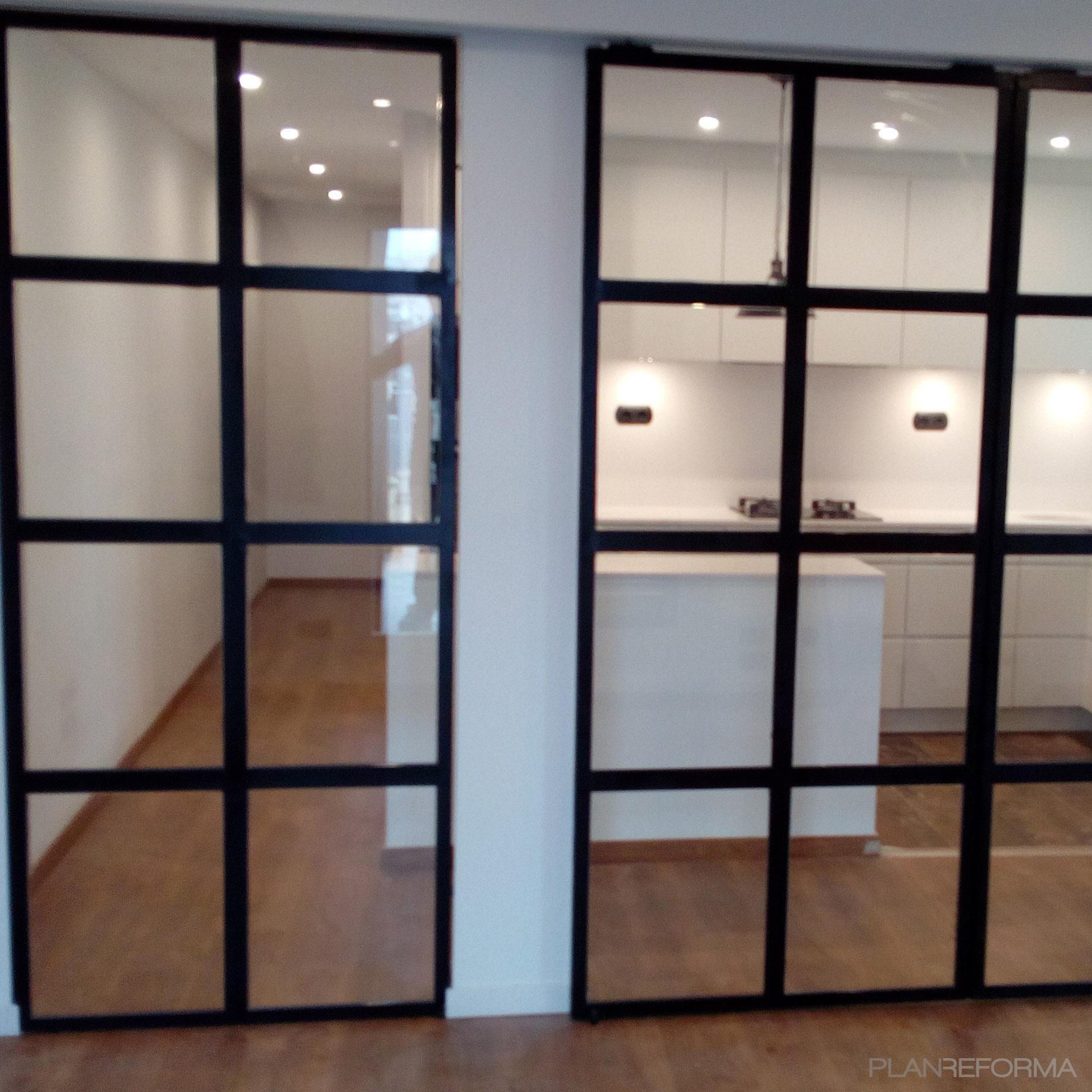 Cocina Estilo moderno Color blanco, gris, negro