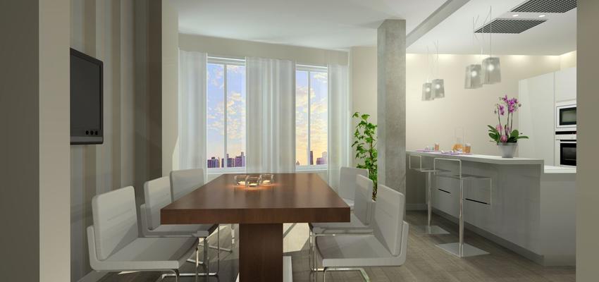 Comedor, Cocina style moderno color marron, beige, blanco, gris  diseñado por David Abad | Interiorista 