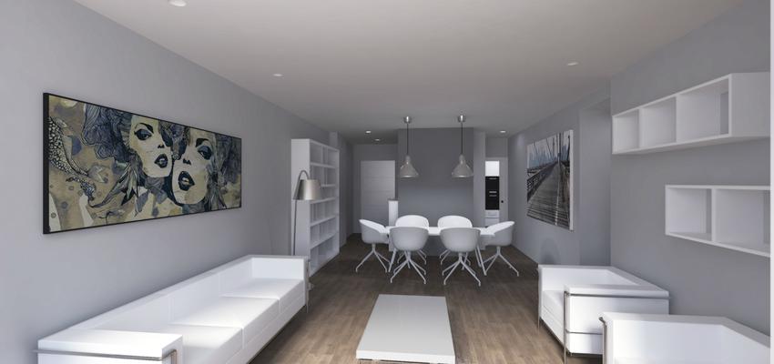 Salon Estilo moderno Color azul oscuro  diseñado por CyR Arquitectura+Construcción | Gremio | Copyright CyR arquitectura+construcción