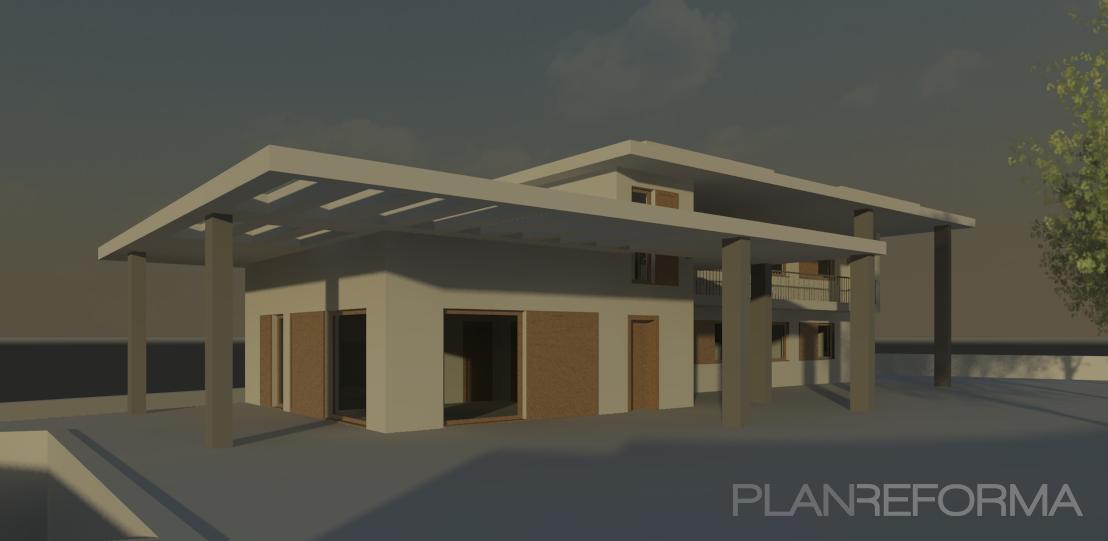 Exterior, Jardin style moderno color marron, blanco  diseñado por Emilio García Roca | Arquitecto 