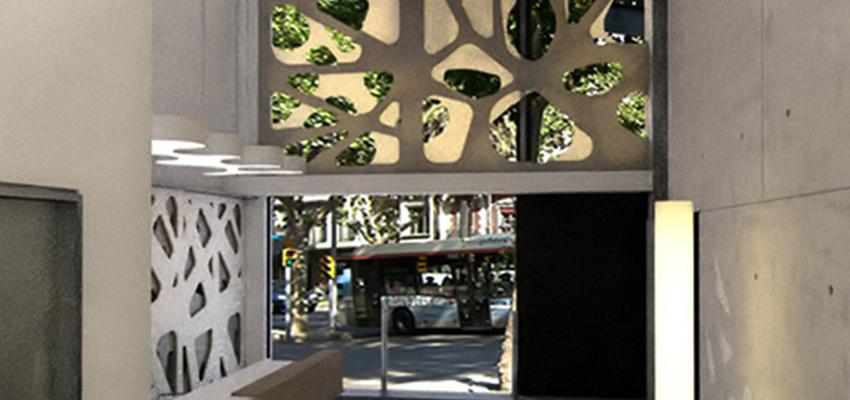 Oficina, Tienda style vanguardista color beige, beige, plateado  diseñado por DIAGONARC | Arquitecto | Copyright todos los derechos son de DIAGONARC SCP