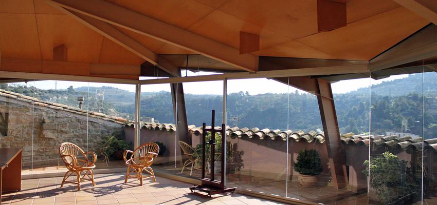 Galería style rustico color marron, beige  diseñado por Fusteria Llobet | Gremio 