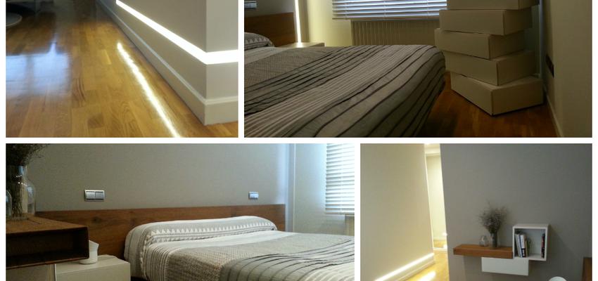 Dormitorio Estilo moderno Color marron, beige, blanco  diseñado por contemporanea interiorismo | Interiorista 