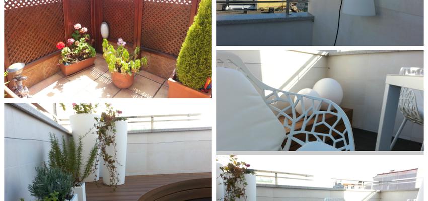 Terraza, Balcon Estilo moderno Color marron, blanco  diseñado por contemporanea interiorismo | Interiorista 