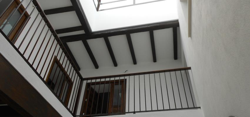 Patio Estilo clasico Color azul  diseñado por Estilo y Arquitectura | Arquitecto Técnico | Copyright Una obra realizada por mi como técnico de la Dirección Facultativa