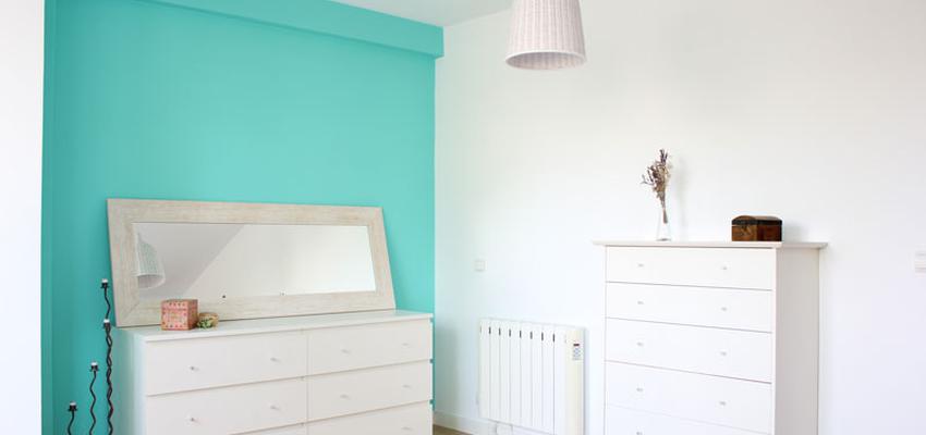 Dormitorio Estilo contemporaneo Color turquesa, azul, blanco  diseñado por GRUPO STYLO REFORMAS Y DECORACIÓN S.L. | Gremio 