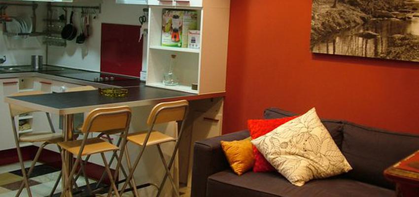 Comedor, Cocina, Loft style contemporaneo color rojo, marron, marron, blanco  diseñado por MR-ARQUITECTURA TECNICA | Arquitecto Técnico 