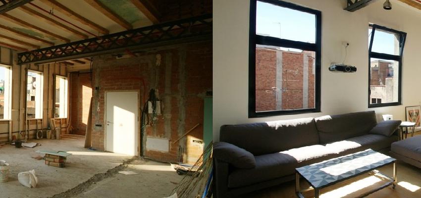 Loft Estilo mediterraneo Color blanco, bronce  diseñado por Habitium | Arquitecto Técnico 