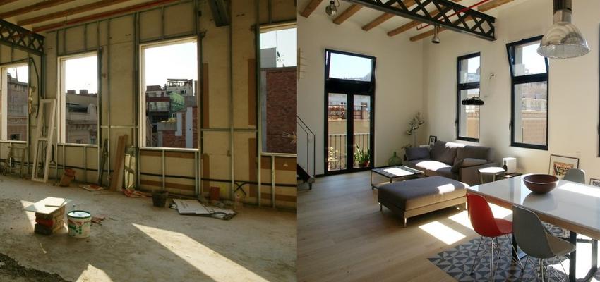 Loft Estilo mediterraneo Color blanco, bronce  diseñado por Habitium | Arquitecto Técnico 